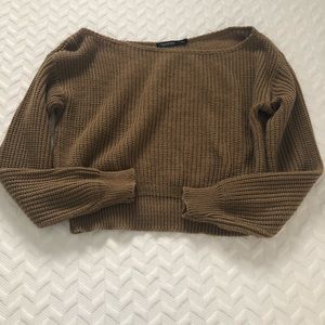 Cropped Knit Sweater